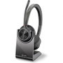 Poly Voyager 4320 UC Wireless Headset con Soporte de Carga, USB-A, Negro